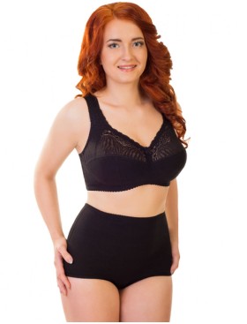 Высокие трусы из хлопка Valmira 2930 черный, Цвет: черный, Размеры: M, изображение 3