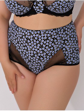 Трусы макси Valmira 2959/M черный с синим, Цвет: черный с синим, Размеры: M