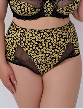 Трусы макси Valmira 2959/M черный с желтым, Цвет: черный с желтым, Размеры: M