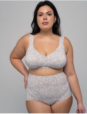 Трусы макси хлопковые Valmira 2930/G синий меланж, Цвет: синий меланж, Размеры: L, изображение 4