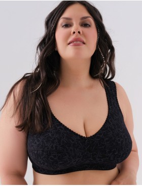 Бюстгальтер на широких лямках Valmira 1121/C черный с серым, Цвет: черный с серым, Размеры: 115D, изображение 3