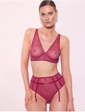 Высокие стринги с пажами Alles SONO stringi фуксия, Цвет: фуксия, Размеры: XL, изображение 6