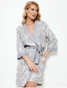 Халат с запахом Aruelle ALICE, Цвет: серо-голубой, Размеры: XS, изображение 3