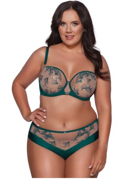 Мягкий бюстгальтер с вышивкой Ava RAFIA 2088 M emerald, Цвет: изумруд, Размеры: 70I, изображение 6