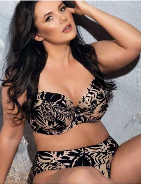 Низ купальника бразилиана Ava MOCCA SF185/5, Цвет: чёрно-бежевый, Размеры: L, изображение 5