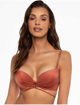 Бюст купальный с пуш-ап Esotiq THEA 41551 терракотовый, Цвет: терракотовый, Размеры: 70C/75B, изображение 3