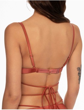 Бюст купальный с пуш-ап Esotiq THEA 41551 терракотовый, Цвет: терракотовый, Размеры: 70C/75B, изображение 2