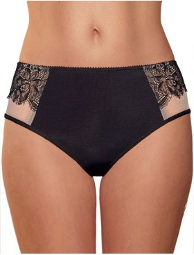 Трусы слипы Fluide DIVINE 2065 черный/миндаль, Цвет: черный/миндаль, Размеры: S