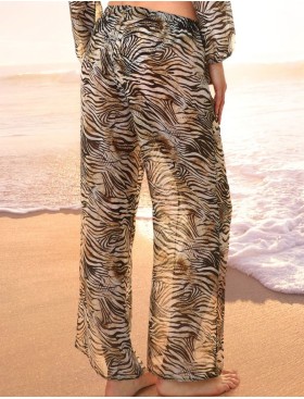 Брюки пляжные Jolidon FQR20I тигровый, Цвет: тигровый, Размеры: L, изображение 2
