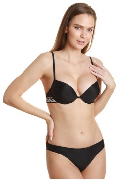 Темный купальник с гелевым пуш-ап Jolidon FR173BU черный, Цвет: черный, Размеры: 80B