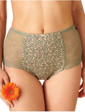 Набор высоких трусов слипов Key LPF 173 (2 шт), Цвет: хаки+оранжевый, Размеры: L