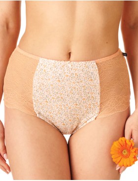 Набор высоких трусов слипов Key LPF 173 (2 шт), Цвет: хаки+оранжевый, Размеры: L, изображение 2