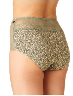 Набор высоких трусов слипов Key LPF 173 (2 шт), Цвет: хаки+оранжевый, Размеры: L, изображение 3