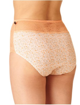 Набор высоких трусов слипов Key LPF 173 (2 шт), Цвет: хаки+оранжевый, Размеры: L, изображение 4