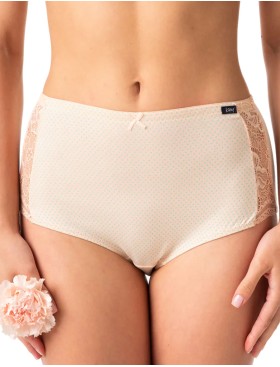 Набор высоких трусов слипов Key LPF 616 (2 шт), Цвет: бежевый+мята, Размеры: L