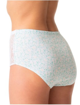 Набор высоких трусов слипов Key LPF 616 (2 шт), Цвет: бежевый+мята, Размеры: L, изображение 2