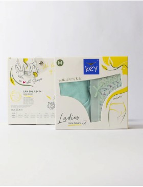 Набор трусов слипов Key LPN 506 (2 шт), Цвет: мята+лаванда, Размеры: XL, изображение 5