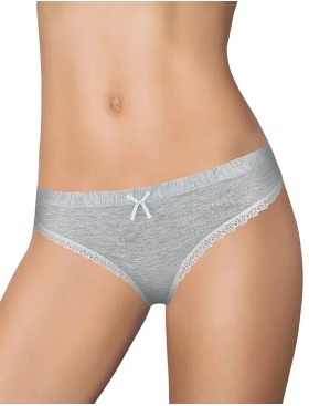 Трусы стринги Lovely Girl 6647 melange, Цвет: melange (серый), Размеры: S