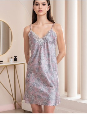 Короткая шелковая сорочка Mia-Amore REBECCA 5160 розовый жемчуг, Цвет: розовый жемчуг, Размеры: M, изображение 4