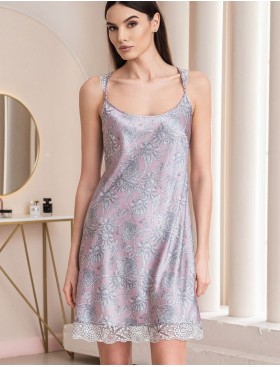 Шелковая короткая сорочка Mia-Amore REBECCA 5161 розовый жемчуг, Цвет: розовый жемчуг, Размеры: L, изображение 4