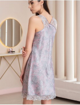 Шелковая короткая сорочка Mia-Amore REBECCA 5161 розовый жемчуг, Цвет: розовый жемчуг, Размеры: L, изображение 2