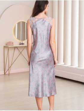 Длинная сорочка из шелка Mia-Amore REBECCA 5164 розовый жемчуг, Цвет: розовый жемчуг, Размеры: L, изображение 3