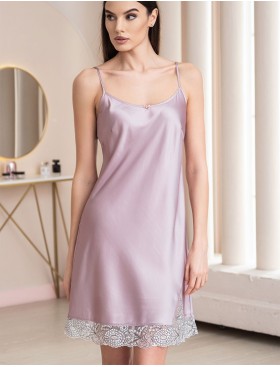 Сорочка шелковая Mia-Amore REBECCA 5165 розовый жемчуг, Цвет: розовый жемчуг, Размеры: XL, изображение 4