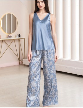 Комплект-тройка из шелка Mia-Amore REBECCA 5166 голубой жемчуг, Цвет: голубой жемчуг, Размеры: 3XL, изображение 4