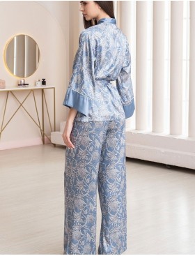 Комплект-тройка из шелка Mia-Amore REBECCA 5166 голубой жемчуг, Цвет: голубой жемчуг, Размеры: 3XL, изображение 3