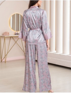 Комплект-тройка из шелка Mia-Amore REBECCA 5166 розовый жемчуг, Цвет: розовый жемчуг, Размеры: 4XL, изображение 3