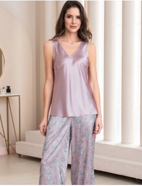 Комплект-тройка из шелка Mia-Amore REBECCA 5166 розовый жемчуг, Цвет: розовый жемчуг, Размеры: 4XL, изображение 4