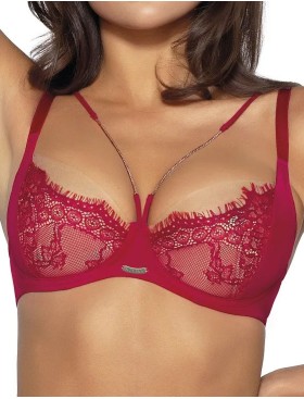 Бюстгальтер пуш-ап Novika HARPER N01 PUSH UP красный, Цвет: красный, Размеры: 80C