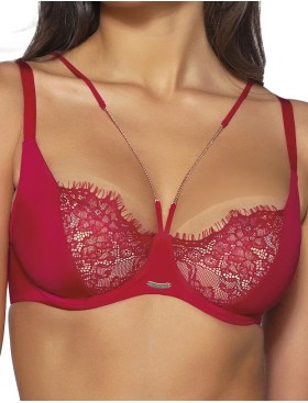 Бюстгальтер с мягкой чашкой Novika HARPER N03 M красный, Цвет: красный, Размеры: 90H