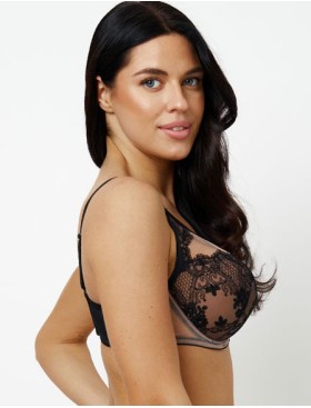 Бюстгальтер мягкий Subtille VENETIA BLACK soft, Цвет: черный+бежевый, Размеры: 85M, изображение 3