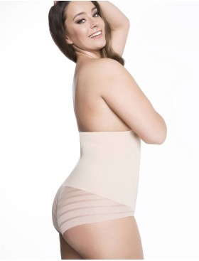 Трусы корректирующие Julimex 141 FIGI WYSOKA TALIA Z SIATKA телесный, Цвет: телесный, Размеры: S