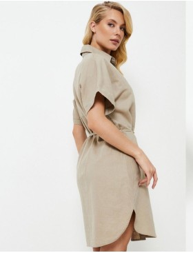 Платье-рубашка Aruelle CLEO, Цвет: льняной, Размеры: XS, изображение 4