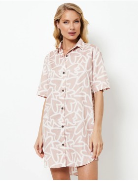 Сорочка-рубашка Aruelle MILEY, Цвет: пыльная роза, Размеры: XS