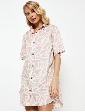 Сорочка-рубашка Aruelle MILEY, Цвет: пыльная роза, Размеры: XS, изображение 3