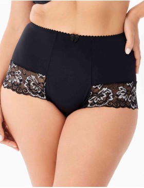 Трусы женские высокие Elli 711 LACE черно-серебро, Цвет: черно-серебро, Размеры: 4XL