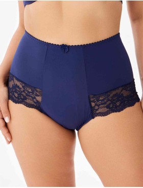 Трусы женские высокие Elli 711 LACE темно-синий, Цвет: темно-синий, Размеры: L