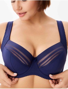 Бюстгальтер полумягкий Elli 9092 темно-синий, Цвет: темно-синий, Размеры: 75H
