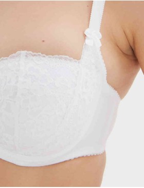 Бюстгальтер балконет Elli 7055 белый, Цвет: белый, Размеры: 75D, изображение 6