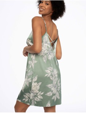 Сорочка атласная Esotiq DEDICATE 41222, Цвет: оливковый, Размеры: S, изображение 2