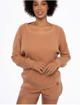 Пижама женская с шортами Esotiq DESSERT 41249 коричневый, Цвет: коричневый, Размеры: S