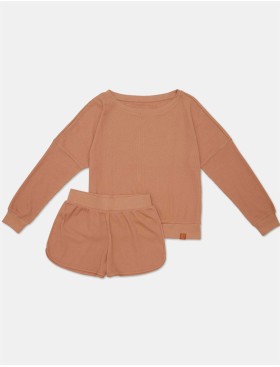 Пижама женская с шортами Esotiq DESSERT 41249 коричневый, Цвет: коричневый, Размеры: S, изображение 5