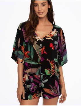 Пижама из вискозы с шортами Esotiq DAYLIGHT 41266, Цвет: мульти, Размеры: S