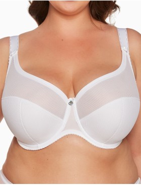 Бюстгальтер с поддержкой плюс Gaia 1058 SONIA PU Maxi белый, Цвет: белый, Размеры: 70L