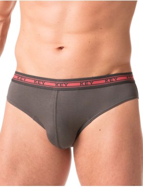 Мужские слипы Key MPP 178 A24 (2 шт) графит + серый, Цвет: графит + серый, Размеры: L