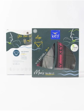 Мужские слипы Key MPP 178 A24 (2 шт) графит + серый, Цвет: графит + серый, Размеры: L, изображение 3