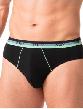 Мужские слипы Key MPP 188 A24 (2 шт) светло-серый + черный, Цвет: светло-серый + черны, Размеры: L, изображение 2